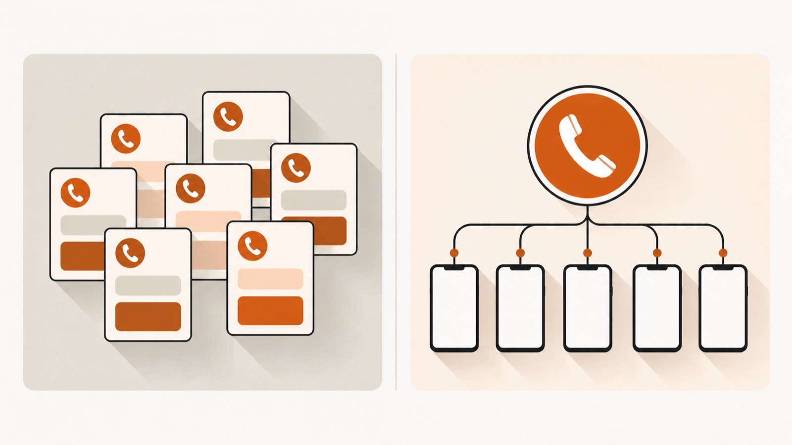 Comparing two approaches to a business phone line